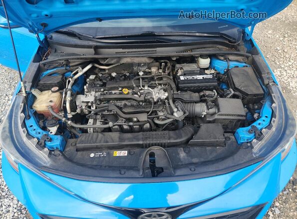 JTNK4RBE9K3039631 2019 TOYOTA COROLLA Синий Вид задней части салона