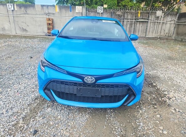 JTNK4RBE9K3039631 2019 TOYOTA COROLLA Синий Вид спереди