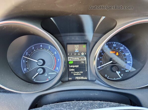 JTNKARJE5HJ543589 2017 TOYOTA COROLLA Черный Вид щитка приборов