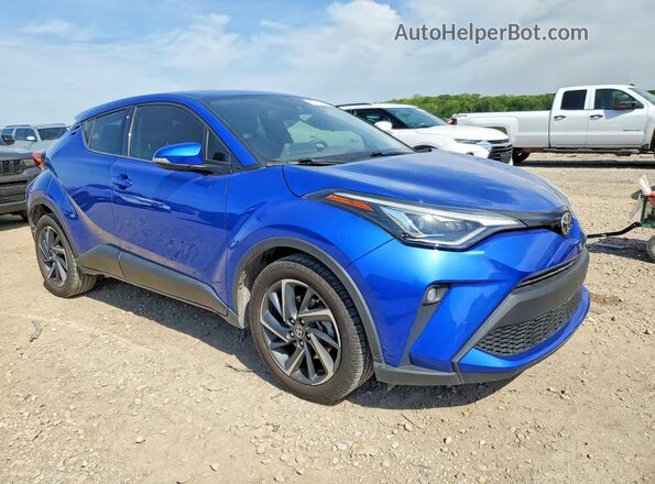 JTNKHMBX0M1107290 2021 TOYOTA C-HR Синий Передняя правая четверть
