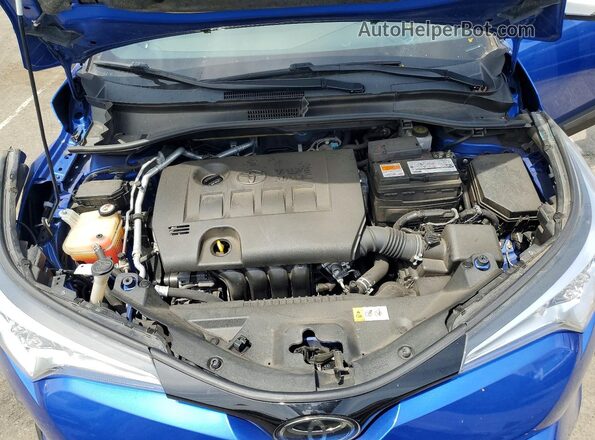 JTNKHMBX1K1029440 2019 TOYOTA C-HR Blue უკანა სალონის ხედი