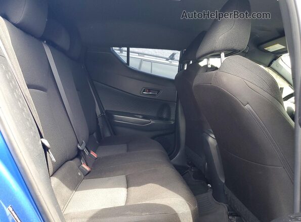 JTNKHMBX1K1029440 2019 TOYOTA C-HR Blue უკანა სავარძლების ხედი