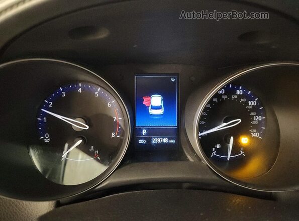 JTNKHMBX2K1019063 2019 TOYOTA C-HR Gray Widok zestawu wskaźników