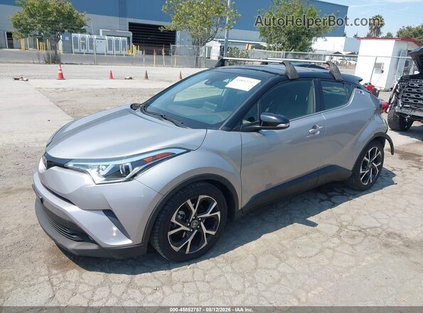 JTNKHMBX2K1044321 2019 TOYOTA C-HR Silver წინა მარცხენა ხედი სამი მეოთხედიდან
