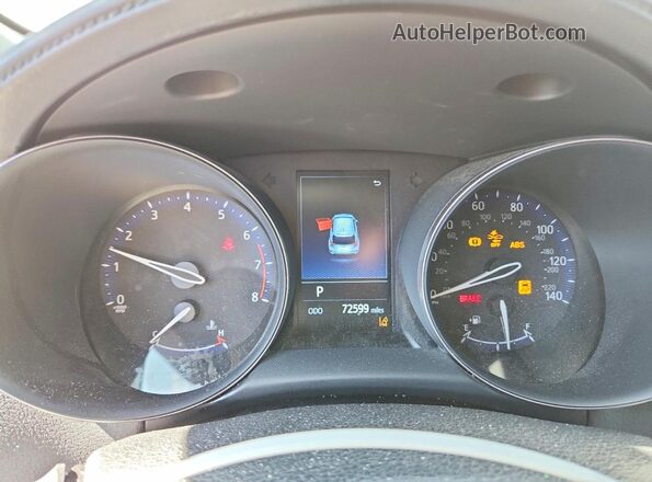 JTNKHMBX2M1122146 2021 TOYOTA C-HR White Instrument cluster view