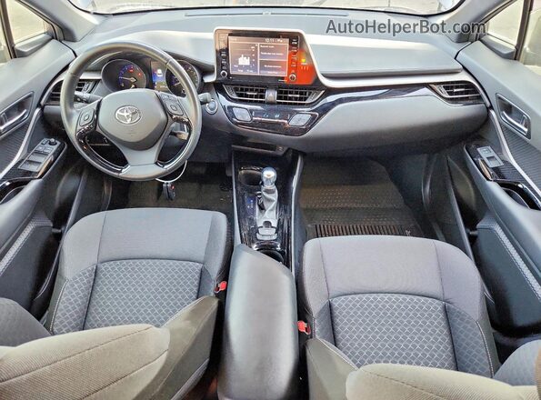 JTNKHMBX4M1098142 2021 TOYOTA C-HR Gray Dashboard view
