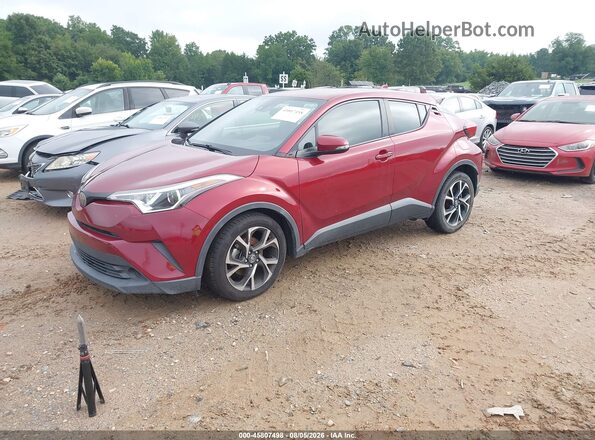 JTNKHMBX7J1009028 2018 TOYOTA C-HR Burgundy Front left