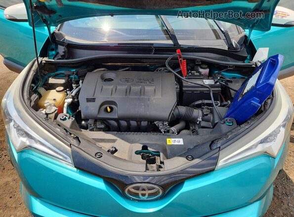 JTNKHMBX7J1010700 2018 TOYOTA C-HR Turquoise Սալոնի հետևի տեսք