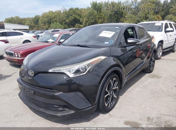 JTNKHMBX9J1007281 2018 TOYOTA C-HR Black წინა მარცხენა ხედი სამი მეოთხედიდან