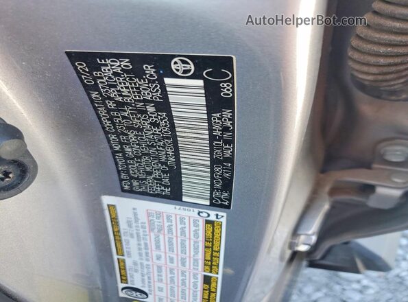 JTNKHMBX9L1093534 2020 TOYOTA C-HR Gray Vista del compartimento del motor