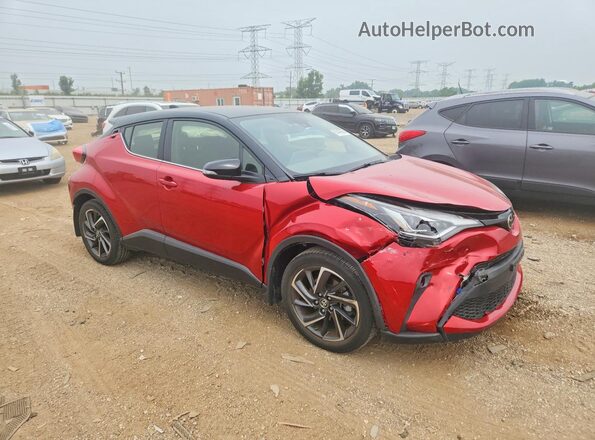 JTNKHMBXXL1069274 2020 TOYOTA C-HR Красный Передняя правая четверть