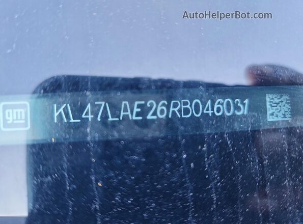 KL47LAE26RB046031 2024 BUICK ALL Черный Вид наклейки с VIN-кодом