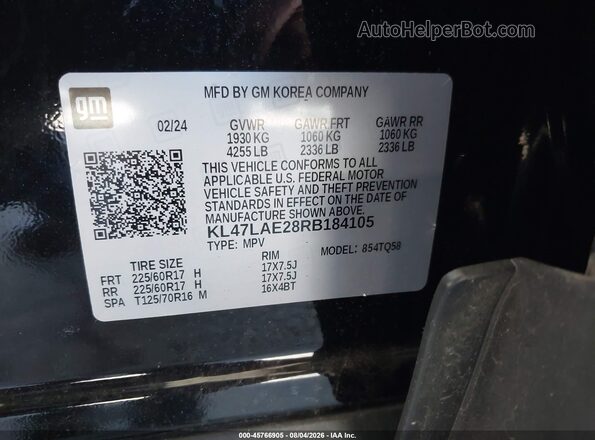KL47LAE28RB184105 2024 BUICK OTHER Black Շարժիչի բաժամունքի տեսք