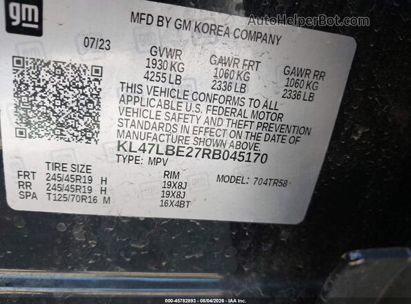 KL47LBE27RB045170 2024 BUICK OTHER Black Widok komory silnika