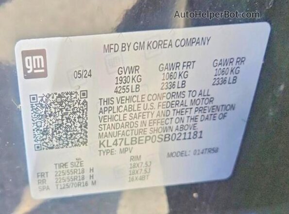 KL47LBEP0SB021181 2025 BUICK OTHER Black Շարժիչի բաժամունքի տեսք