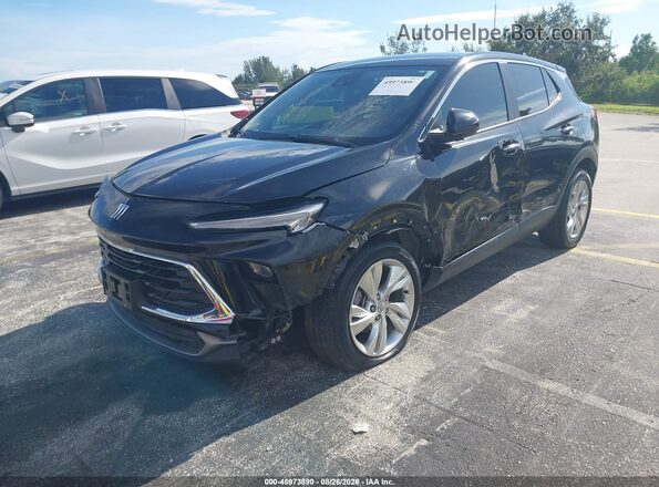 KL4AMBS28RB016249 2024 BUICK ENCORE Black წინა მარცხენა ხედი სამი მეოთხედიდან