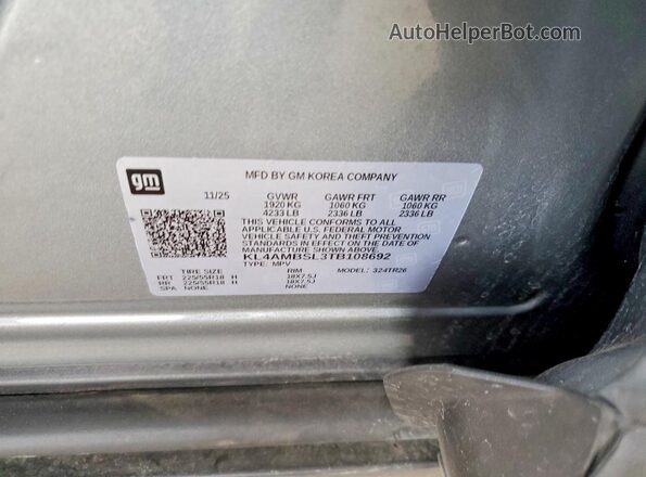 KL4AMBSL3TB108692 2026 BUICK ENCORE Gray Engine compartment view