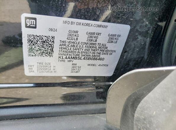 KL4AMBSL4SB086460 2025 BUICK ENCORE Black Engine compartment view