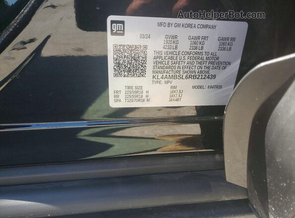 KL4AMBSL6RB212439 2024 BUICK ENCORE Black Engine compartment view