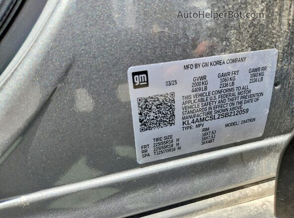 KL4AMCSL2SB212059 2025 BUICK ENCORE Серый Вид подкапотного пространства