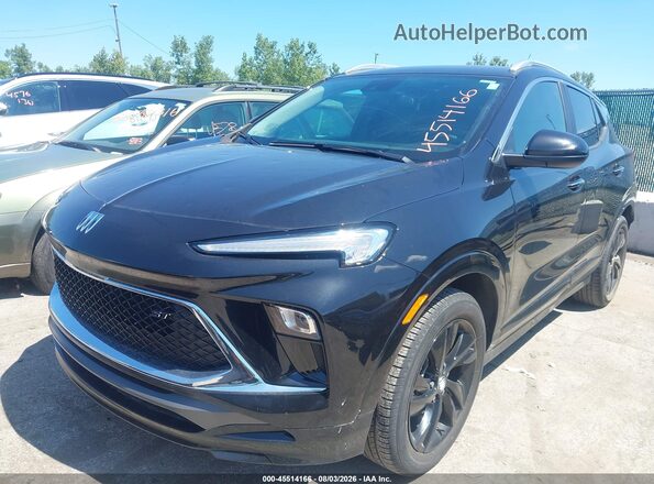 KL4AMDSL9RB068123 2024 BUICK ENCORE Black წინა მარცხენა ხედი სამი მეოთხედიდან