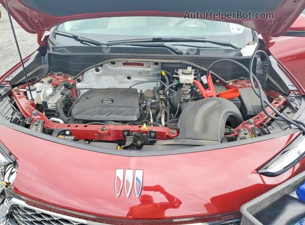 KL4AMGSL9SB029958 2025 BUICK ENCORE Maroon ძრავის განყოფილების ხედი