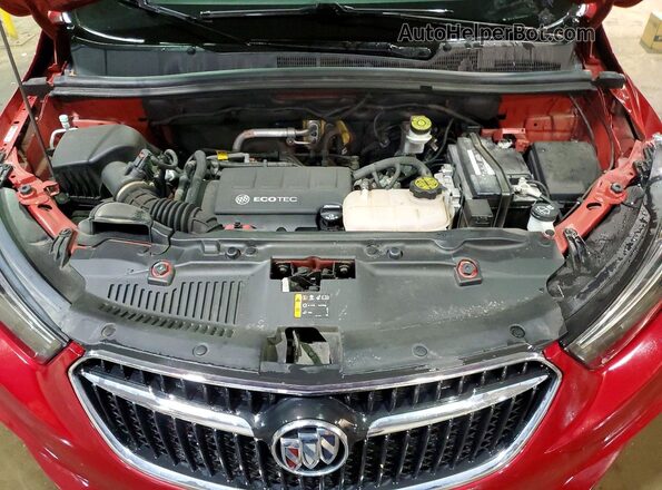 KL4CJ1SB7KB832354 2019 BUICK ENCORE Red ძრავის განყოფილების ხედი