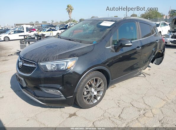 KL4CJ1SBXKB808694 2019 BUICK ENCORE Черный Передняя левая четверть