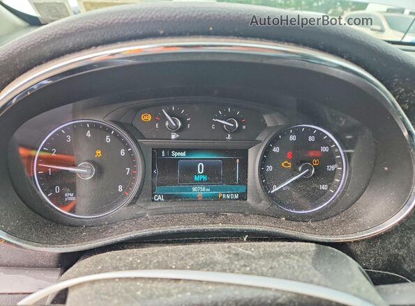 KL4CJ2SB2HB043818 2017 BUICK ENCORE Silver Instrument cluster view