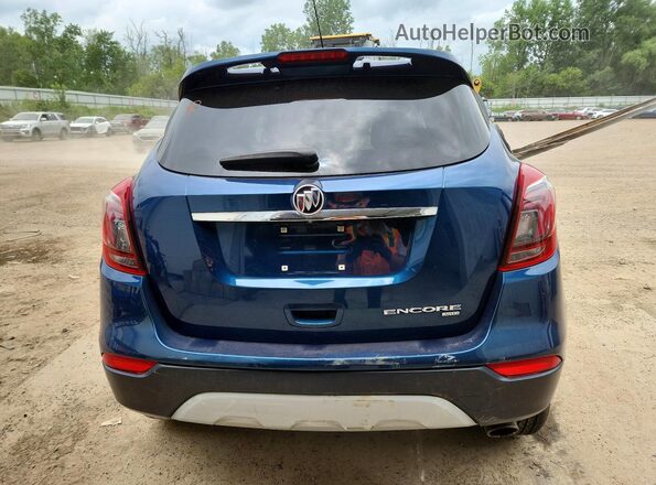 KL4CJ2SB4KB916685 2019 BUICK ENCORE Blue უკანა ხედი