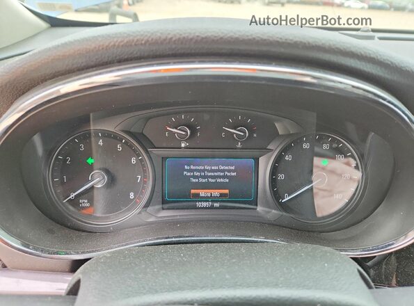 KL4CJ2SB4KB916685 2019 BUICK ENCORE Blue ხელსაწყოთა პანელის ხედი
