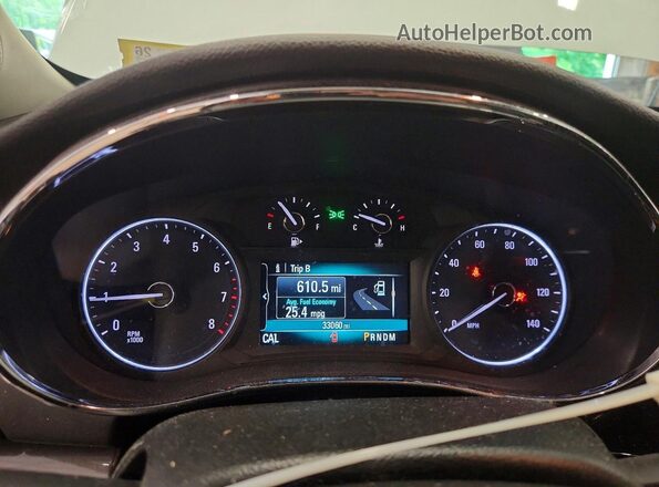 KL4CJ2SB8JB699141 2018 BUICK ENCORE White Вид щитка приладів