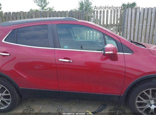 KL4CJ2SB9HB037112 2017 BUICK ENCORE Burgundy Rear interior view