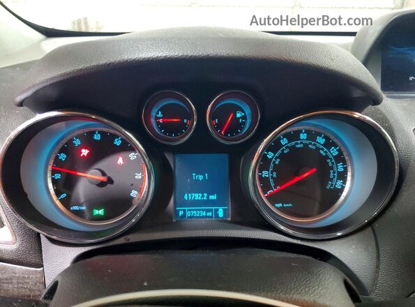 KL4CJASB0GB554338 2016 BUICK ENCORE White Instrument cluster view