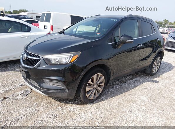 KL4CJASB0HB044508 2017 BUICK ENCORE Black Առջևի ձախ երեք քառորդ տեսարան