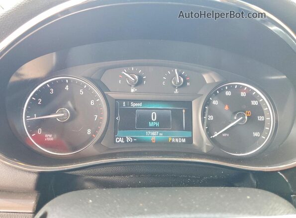 KL4CJASB0HB054133 2017 BUICK ENCORE White Instrument cluster view