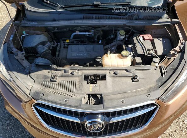 KL4CJASB0HB106859 2017 BUICK ENCORE Brown Rear interior view