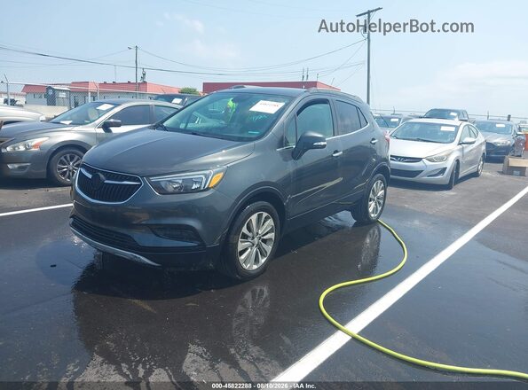KL4CJASB0HB191363 2017 BUICK ENCORE Gray წინა მარცხენა ხედი სამი მეოთხედიდან