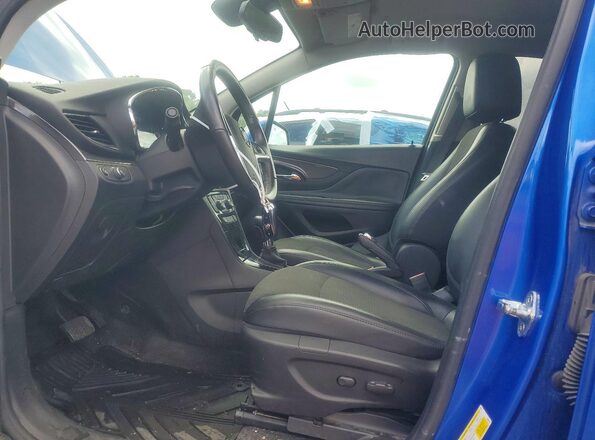 KL4CJASB0JB510704 2018 BUICK ENCORE Blue Вид салону спереду
