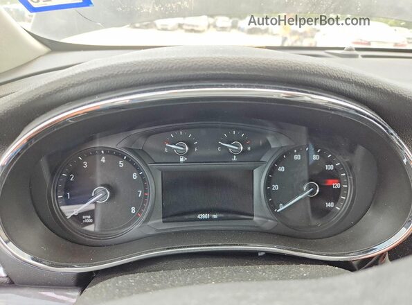 KL4CJASB0JB662627 2018 BUICK ENCORE Charcoal Vista del cuadro de instrumentos