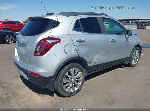 KL4CJASB0KB725579 2019 BUICK ENCORE Серебряный Задняя правая четверть