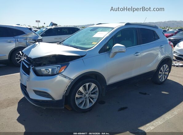 KL4CJASB0KB725579 2019 BUICK ENCORE Серебряный Передняя левая четверть