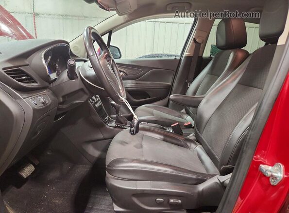 KL4CJASB0KB773504 2019 BUICK ENCORE Burgundy Вид салону спереду