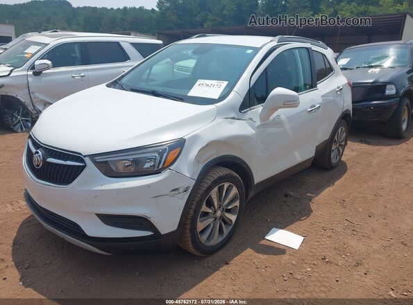 KL4CJASB0KB877135 2019 BUICK ENCORE White Առջևի ձախ երեք քառորդ տեսարան