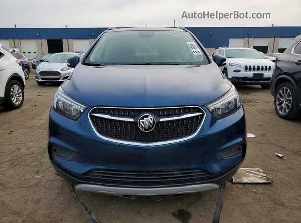 KL4CJASB0KB938886 2019 BUICK ENCORE Blue Front view