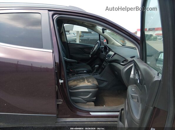 KL4CJASB1HB040032 2017 BUICK ENCORE Maroon Вид салону спереду