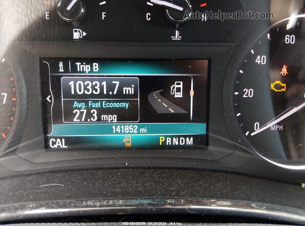 KL4CJASB1HB170506 2017 BUICK ENCORE Gray უკანა სავარძლების ხედი