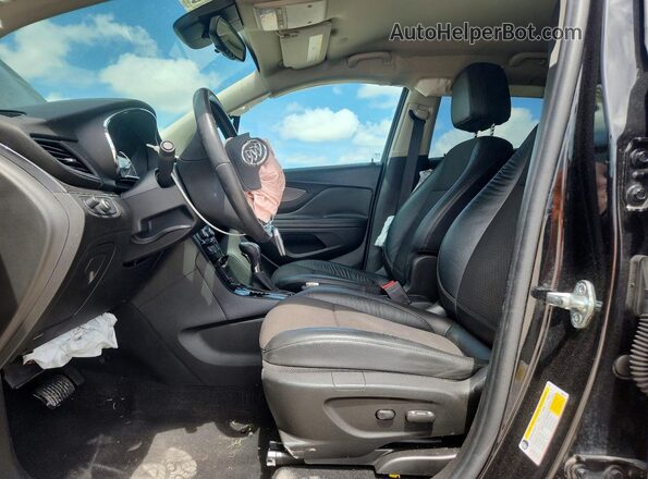 KL4CJASB2HB155092 2017 BUICK ENCORE Black Front interior view