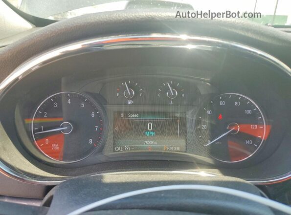 KL4CJASB2HB226470 2017 BUICK ENCORE Gray Vista del cuadro de instrumentos