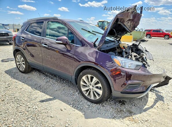 KL4CJASB2JB506590 2018 BUICK ENCORE Бордовый Передняя правая четверть